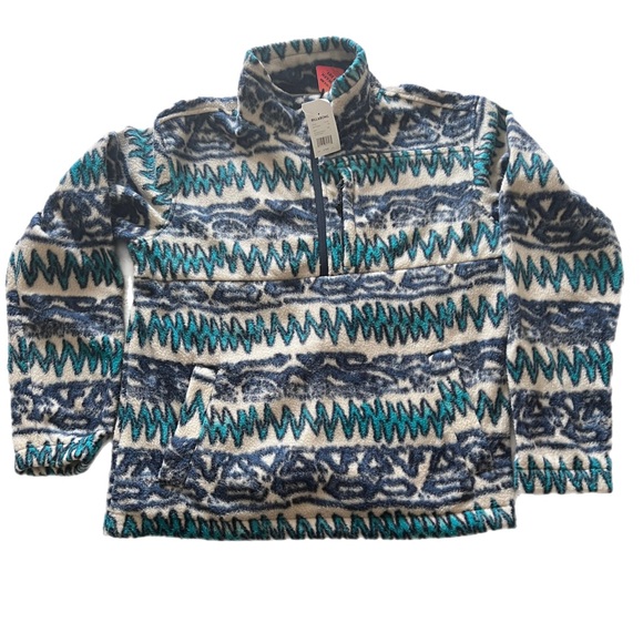 An awesome beautiful mountain print heavy weight pullover from Billabong. - Picture 7 of 7